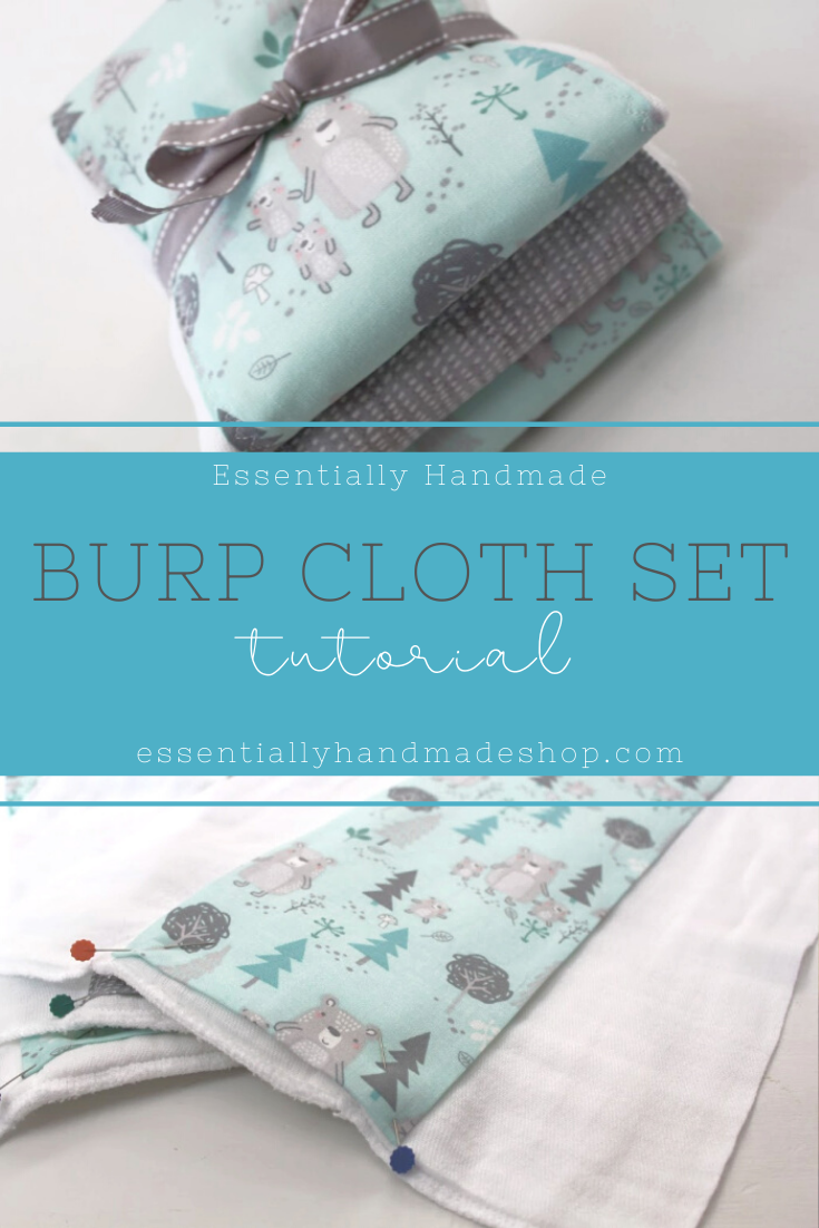 Baby Burp Cloth Set - Essentially Handmade