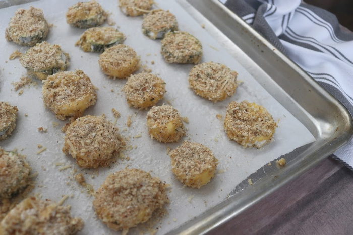 Simple Baked Breaded Zucchini Bites