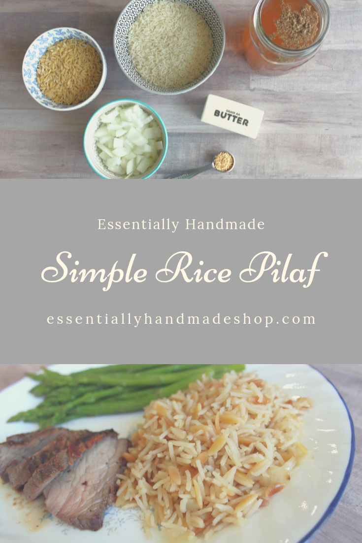 Rice Pilaf Pinterest Graphic